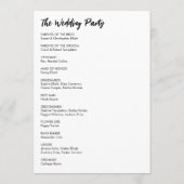 Programme Simple Versatile moderne Décontracté noir & blanc (Dos)