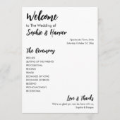 Programme Simple Versatile moderne Décontracté noir & blanc (Devant)