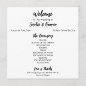 Programme Simple Versatile moderne Décontracté noir & blanc (Devant)