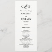 Programme Simplement Splendid EDITABLE COLOR Wedding Program (Devant)