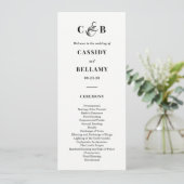 Programme Simplement Splendid EDITABLE COLOR Wedding Program (Debout devant)