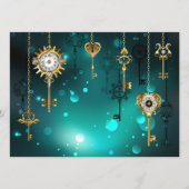 Programme Skeleton Keys on Green Background (Devant)