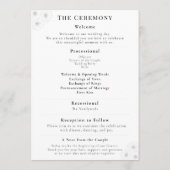 Programme Soft Bloom Elegance Wedding Program (Dos)