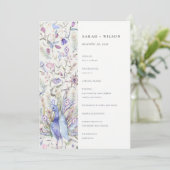 Programme Soft Classy Ornate Floral Peacock Weddin (Debout devant)