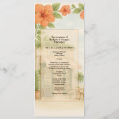 Programme Soft Green Tropical Hawaii Destination Mariage (Dos)