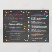 Programme Spa de Fête des mariées du week-end Itinéraire de  (Devant)