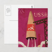 Programme spatial soviétique Poster vintage URSS (Devant / Derrière)