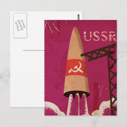 Programme spatial soviétique URSS Affiche Vintage (Devant / Derrière)