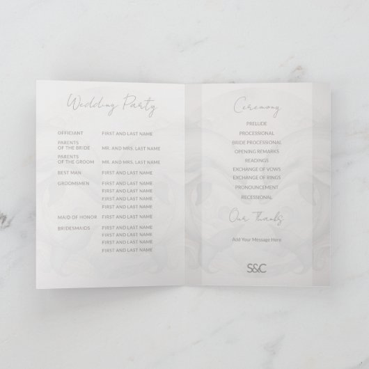 Programme spécial Dauphin Mariage plié (Intérieur)