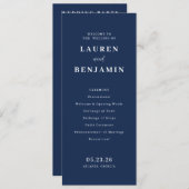 Programme Spring Floral Wedding (Devant / Derrière)