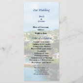 Programme St. George's Harbour, Bermudes Wedding Program (Devant)