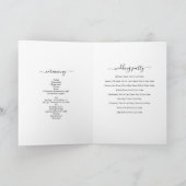 Programme Starfish Beach Monogramme Mariage Commande de serv (Intérieur)