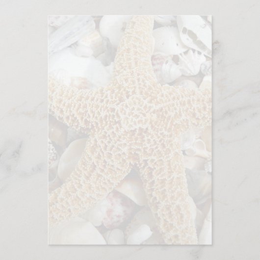 Programme Starfish Blank Beach Mariage Ventilateur de progra (Devant)