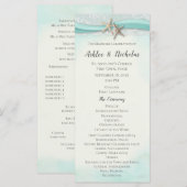 Programme Starfish Ribbon et Lace Beach Romance (Devant / Derrière)