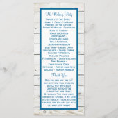 Programme Starfish Whitewashed Wood Beach Wedding Collection (Dos)