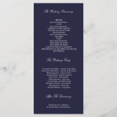 Programme Starry Night and Gold Moon Marine Wedding Programm (Dos)