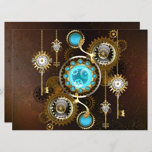 Programme Steampunk Rusty Background (Devant / Derrière)