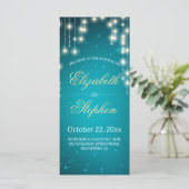Programme String Lights & Turquoise Parties scintillant Wedd (Debout devant)