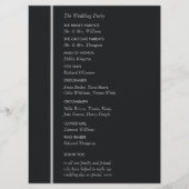 Programme Style Géométrique Simple de Mariage (Dos)