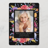 Programme Succulents Floral Photo Memorial Service (Devant)