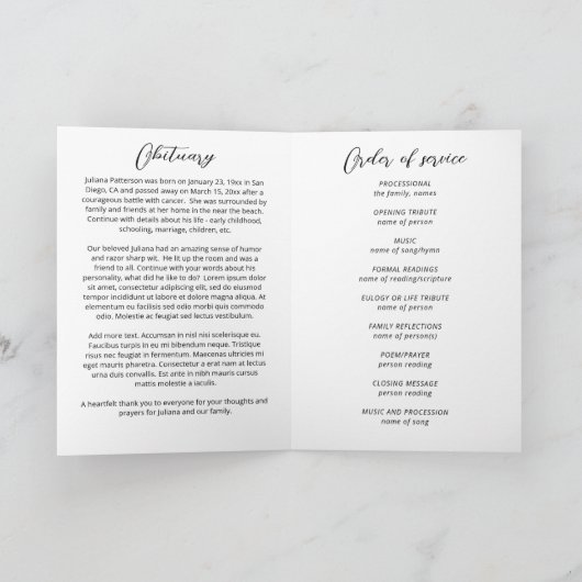 Programme Sunset Sky Photos Célébration de la vie funéraire (Intérieur)