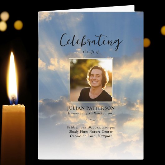 Programme Sunset Sky Photos Célébration de la vie funéraire