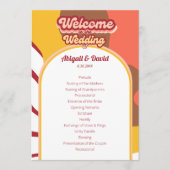 Programme Super Vibes Retro Mariage Vintage (Devant)