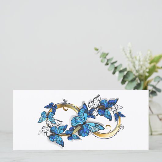 Programme Symbol Infinity of Blue Morpho Butterflies (Debout devant)