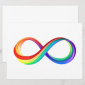 Programme Symbole d'infinité arc-en-ciel stratifié (Devant / Derrière)