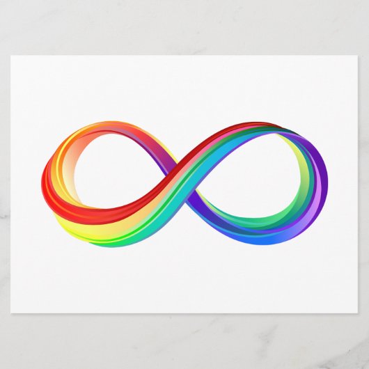 Programme Symbole d'infinité arc-en-ciel stratifié (Devant)