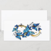 Programme Symbole infini de papillons Morpho bleus (Devant / Derrière)