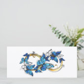 Programme Symbole infini de papillons Morpho bleus (Debout devant)