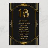 Programme Tableau Art Déco Gatsby Moderne Mariage (Devant)