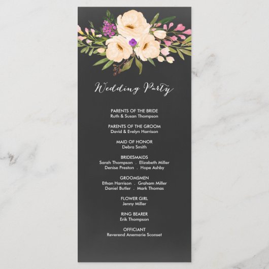 Programme Tableau de montage Anémonique Rustique (Dos)