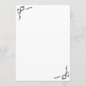 Programme Tableau Itinéraire Mariage Whimsical tiré à la mai (Dos)