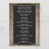 Programme Tableau noir sur bois - Mariage sauge (Dos)