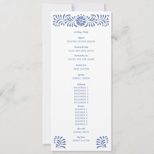 PROGRAMME TALAVERA MEXICAIN BLEU (Dos)