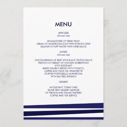 Programme Tallit Bar Mitzvah (Devant)