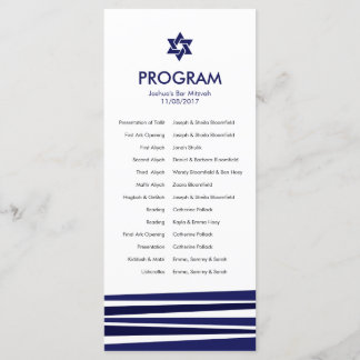 Programme Tallit Bar Mitzvah
