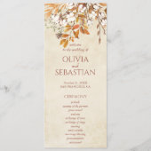 Programme Terracotta Automne quitte Boho Mariage de automne (Devant)