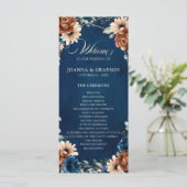 Programme Terracotta Marine Bleu Vert Mariage géométrique Pr (Debout devant)