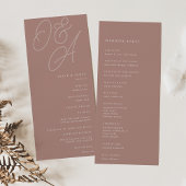 Programme Terre cuite | Mariage de monogramme de filigrane d