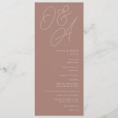 Programme Terre cuite | Mariage de monogramme de filigrane d (Devant)