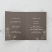 Programme Tête de fleur de persil de vaches mariage brun (Intérieur)