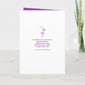 Programme Tête de fleur de vaches mariage pourpre (Dos)