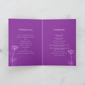 Programme Tête de fleur de vaches mariage pourpre (Intérieur)