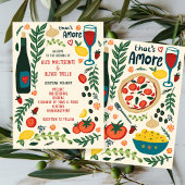 Programme That's Amore Italian Food Charming CUSTOM Wedding 