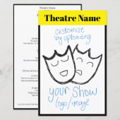 Programme théâtral /showbill (une page double face (Devant / Derrière)