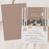 Programme Thème baby shower Woodland | forêt d'hiver