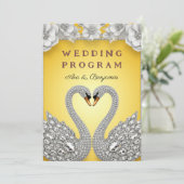 Programme Thème de romance de luxe pour mariage avec paire d (Debout devant)